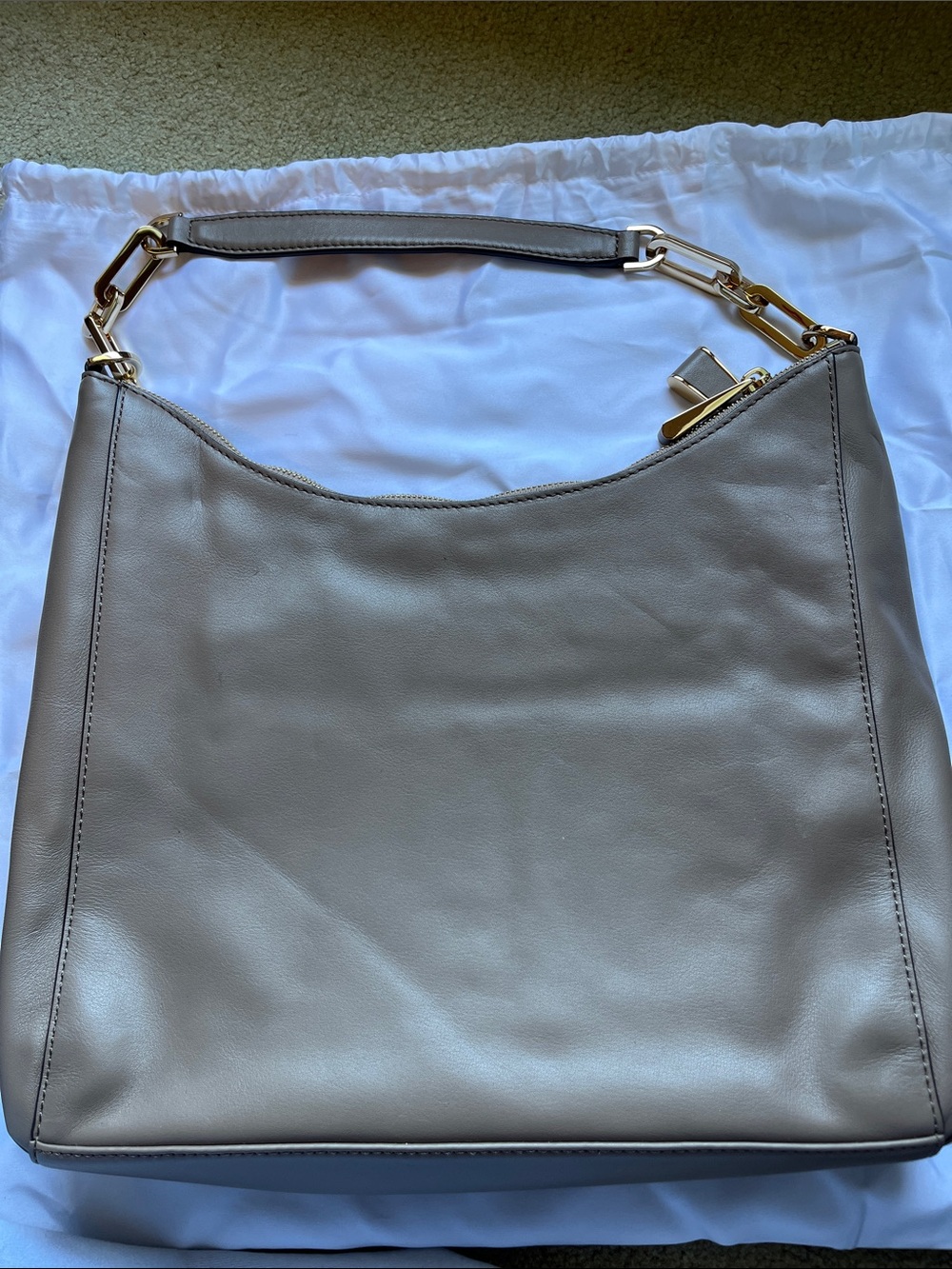 Michael Kors Large Leather Shoulder Bag - Picture 3 of 6